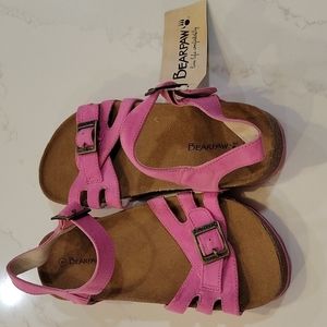 BEARPAW YOUTH 4 pink sandals